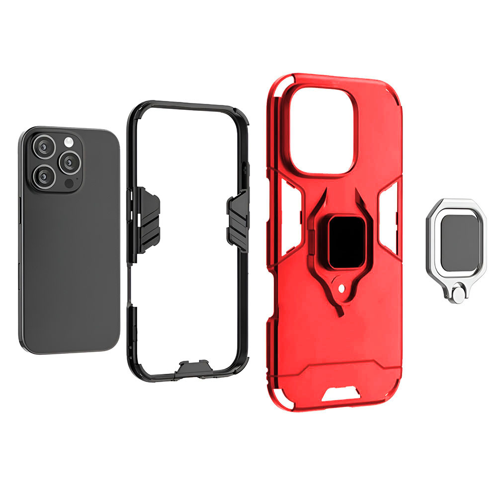 Back Ring Case For iPhone 16 Pro