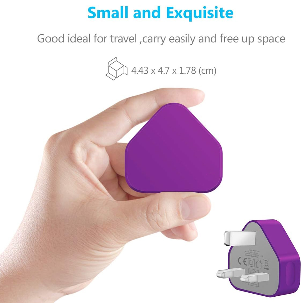 Purple USB Plug Charger