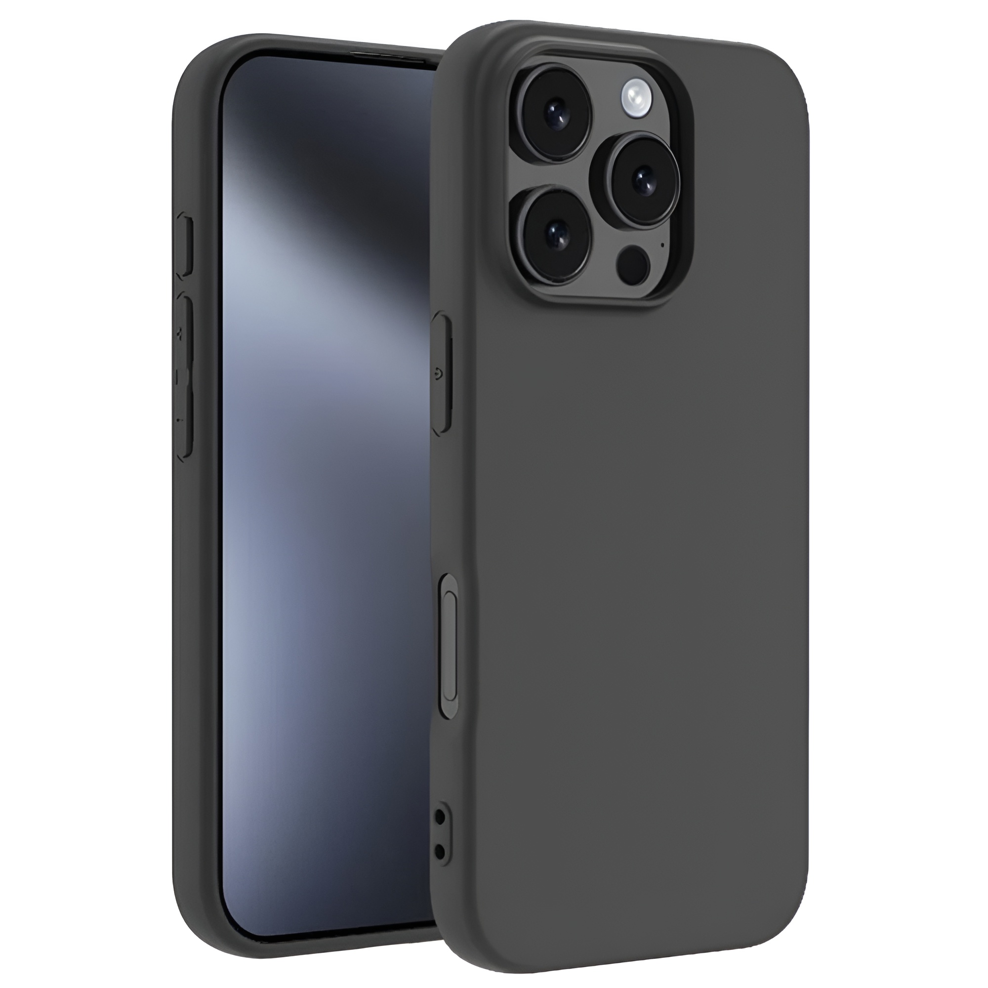 Black TPU Case For iPhone 16 Pro