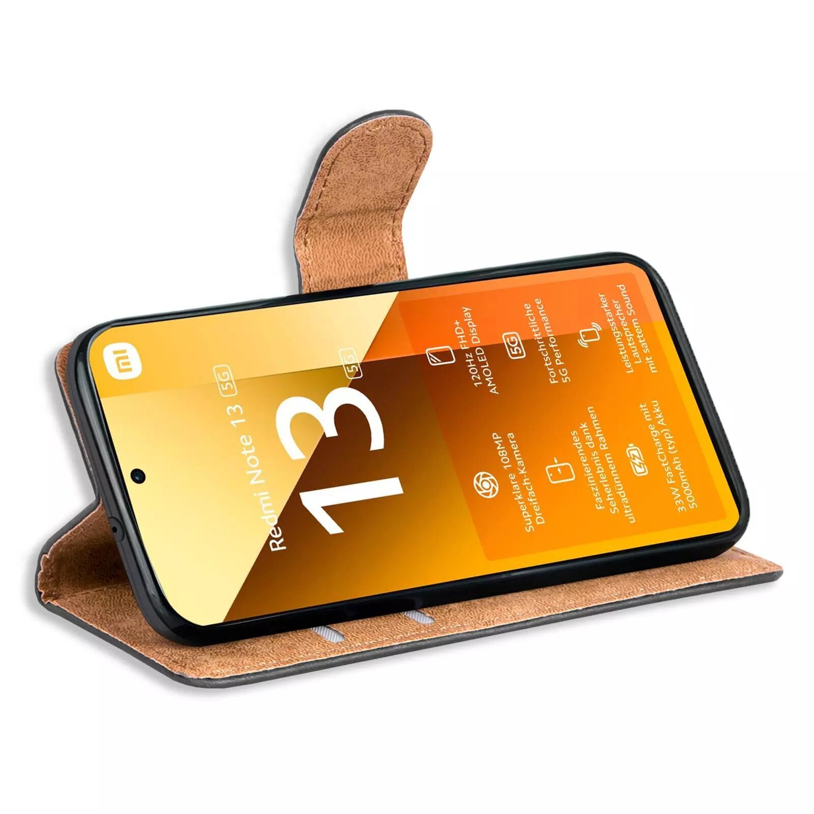 Leather Case For Redmi Note 13 5G