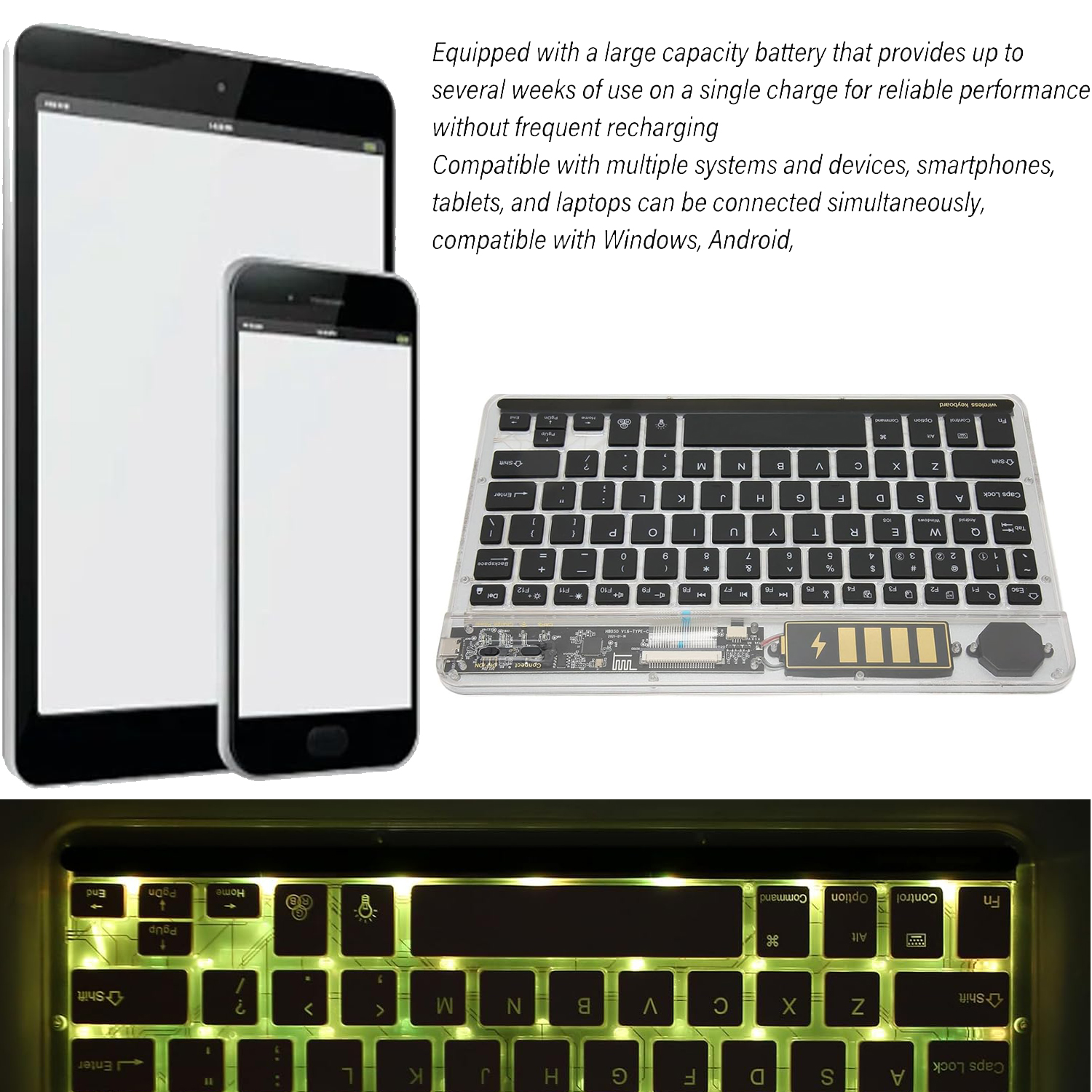 Portable multi-device keyboard