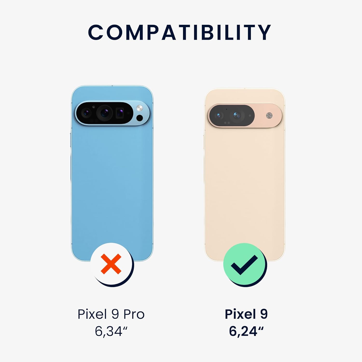 Soft matte finish case for compatible google pixel 9