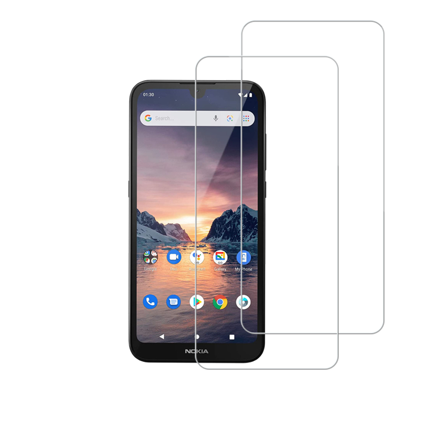 Crystal Clear 2.5D Tempered Glass For Nokia 1.3