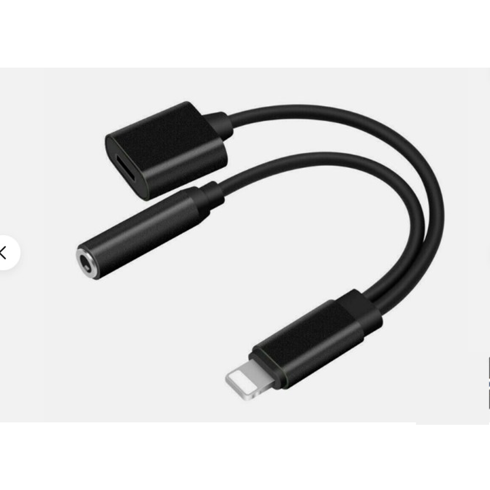 Dual splitter aux cable for iPhone