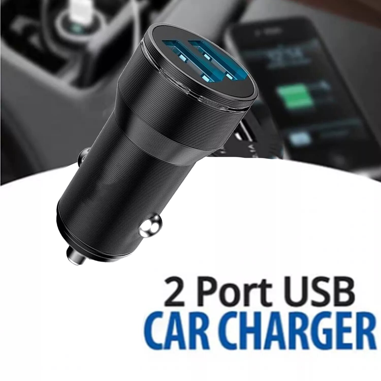 Dual USB Car Charger Adapter