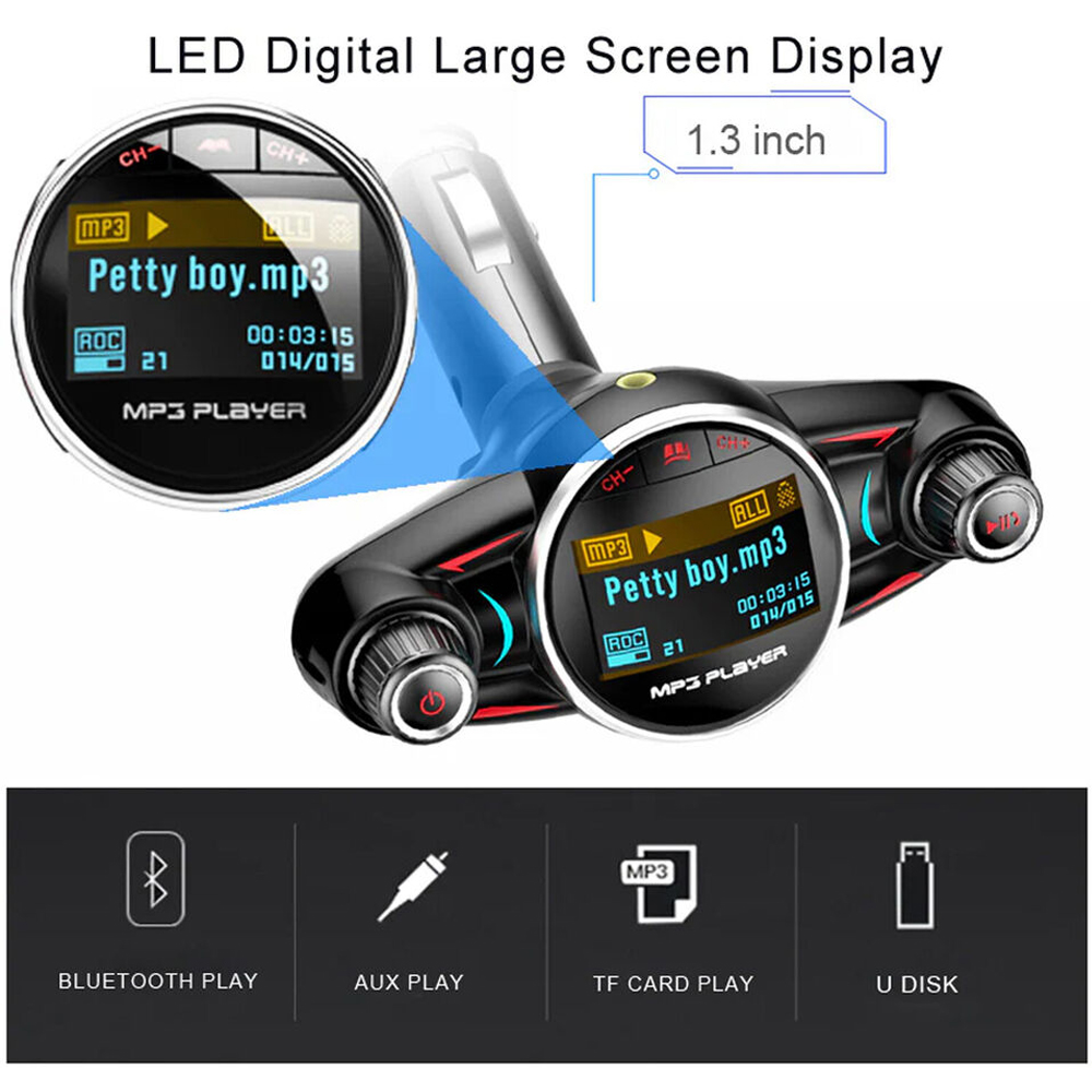 Dual USB Charger FM Transmitter 1