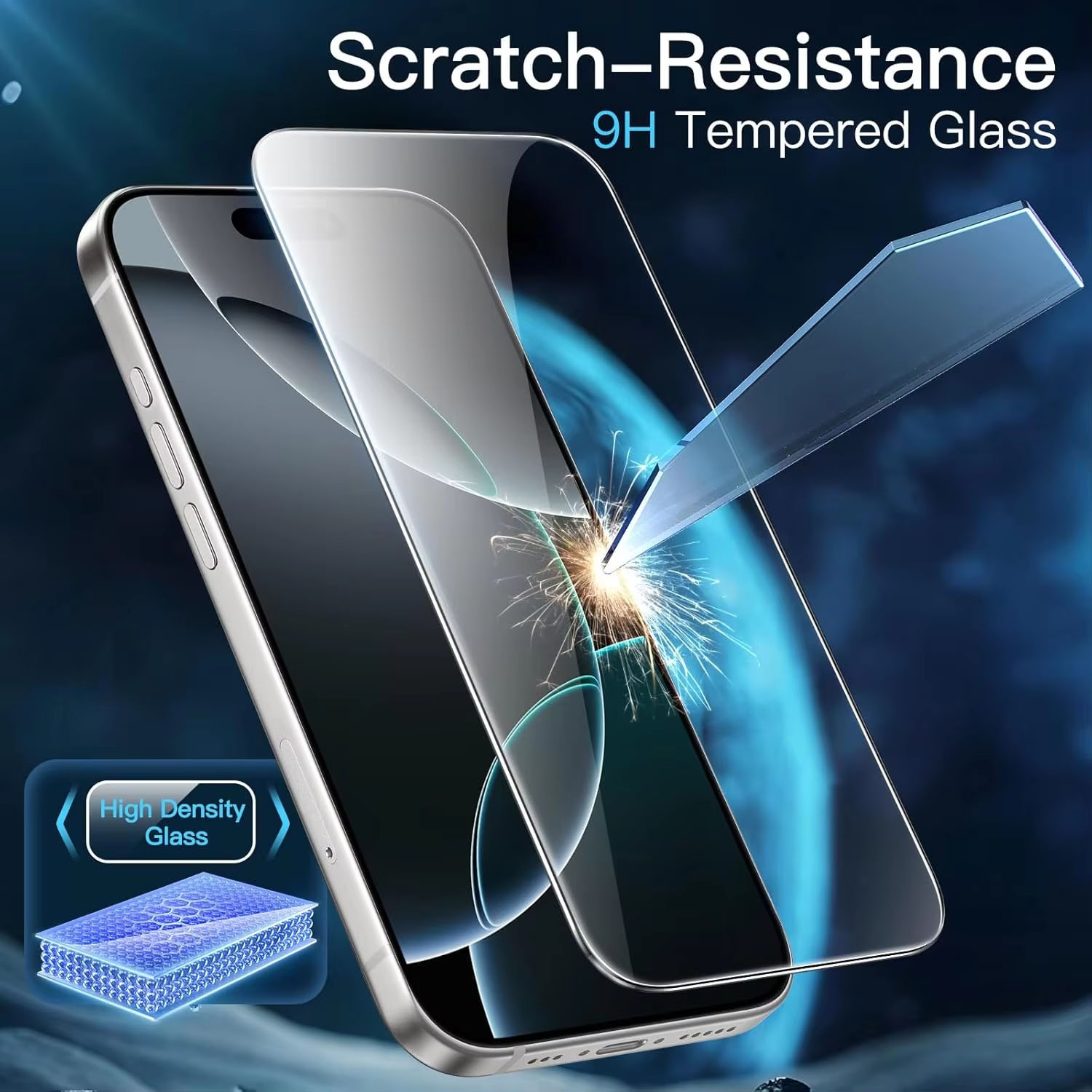 Tempered glass for iPhone 16 Pro Max