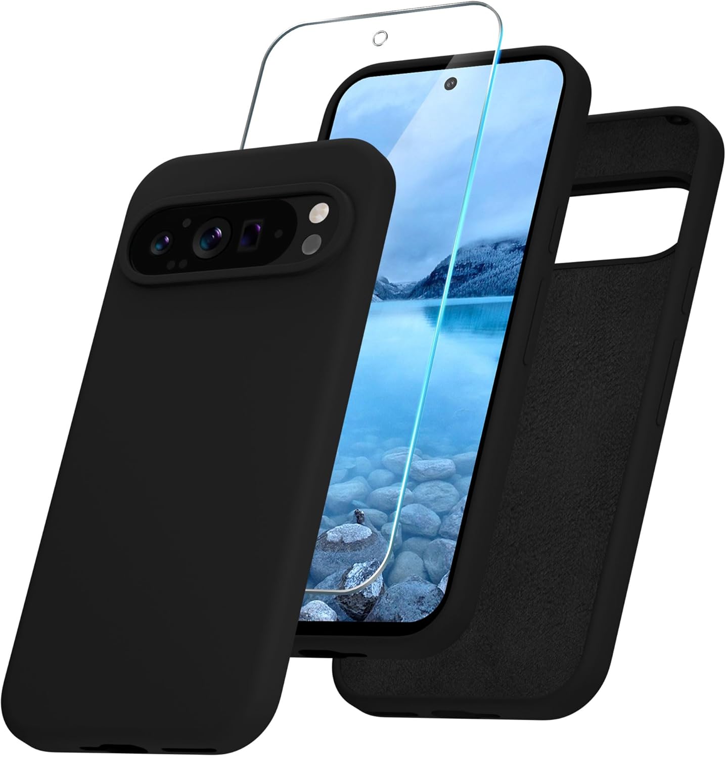 Google Pixel 9 Pro case plus screen protector