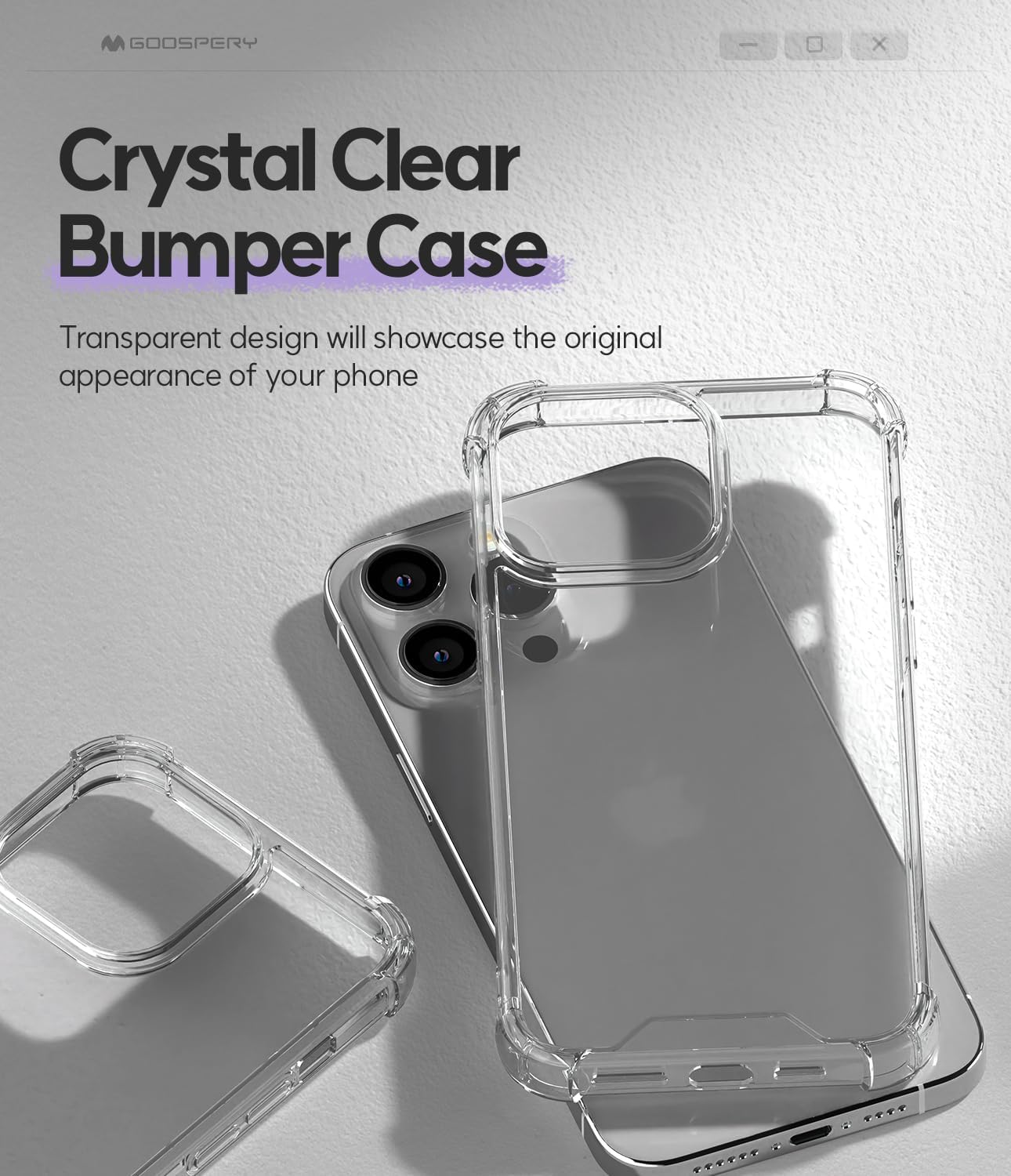 iPhone 15 Pro Bumper Clear Case UK