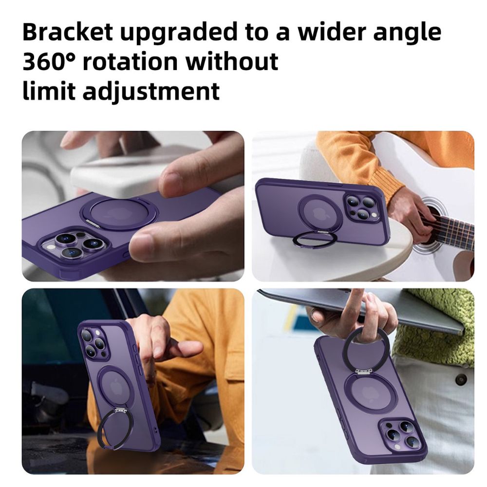 Purple Case with Ring Stand