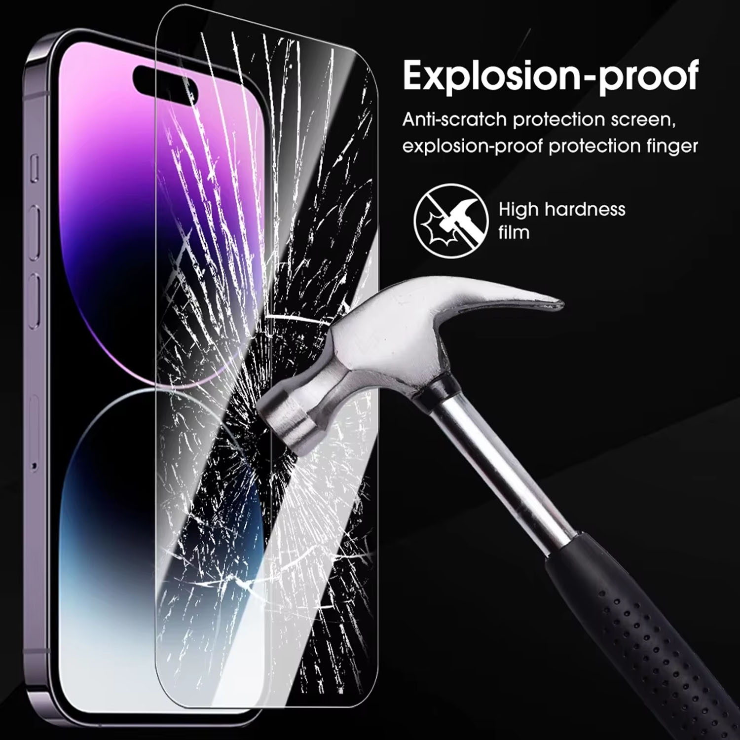 tempered glass screen protector for iPhone 16 Pro UK