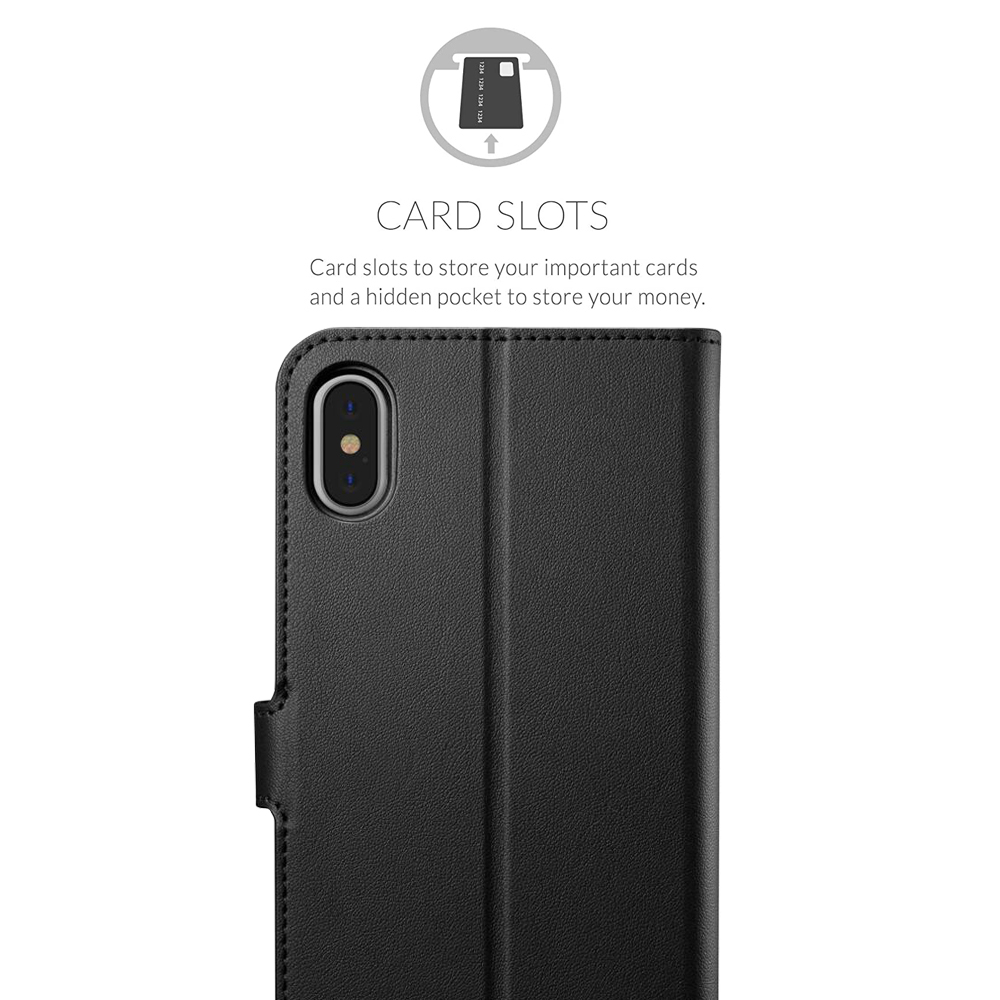 iPhone XS Leather Wallet Case