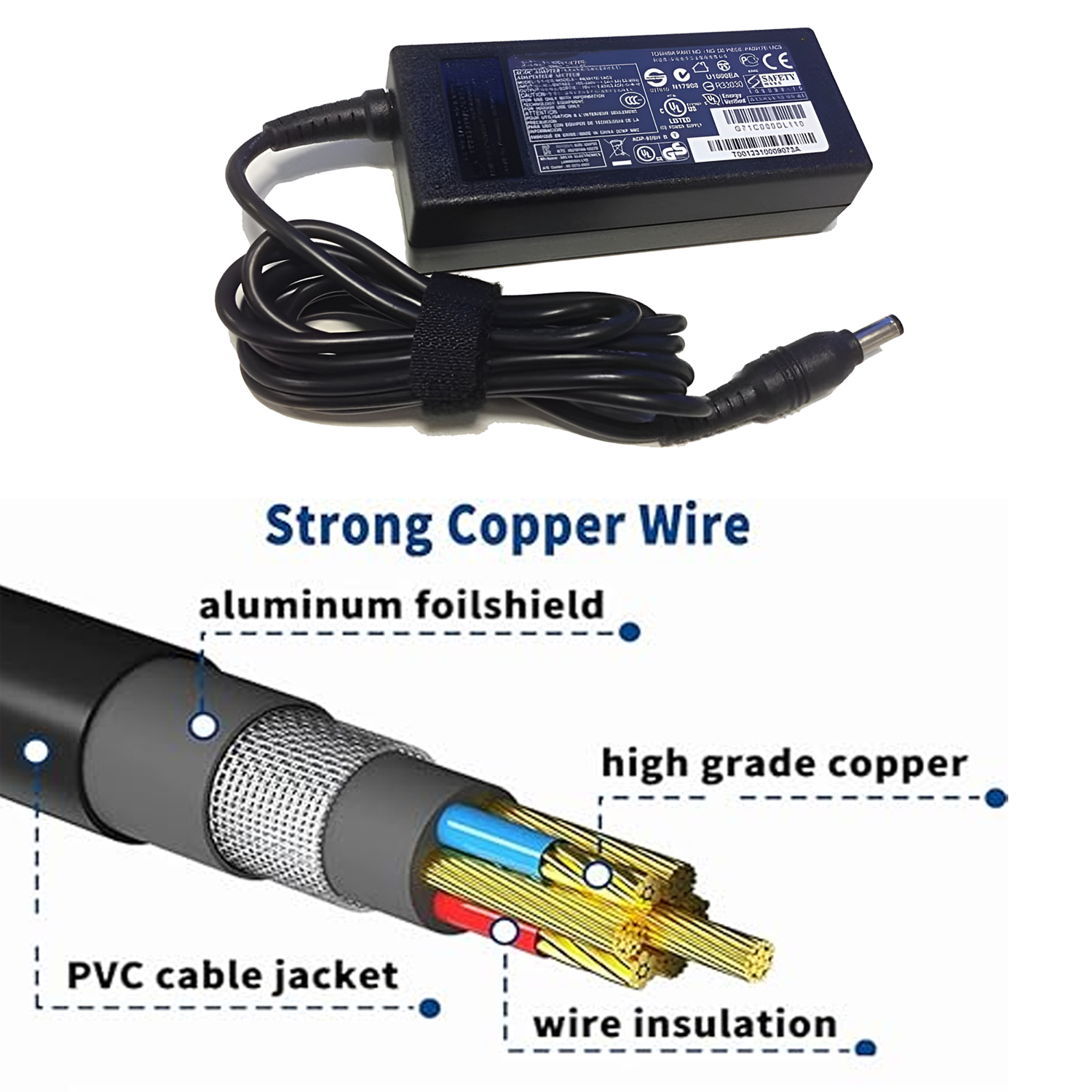 1.2m DC Cable and 5.5x2.5mm Jack