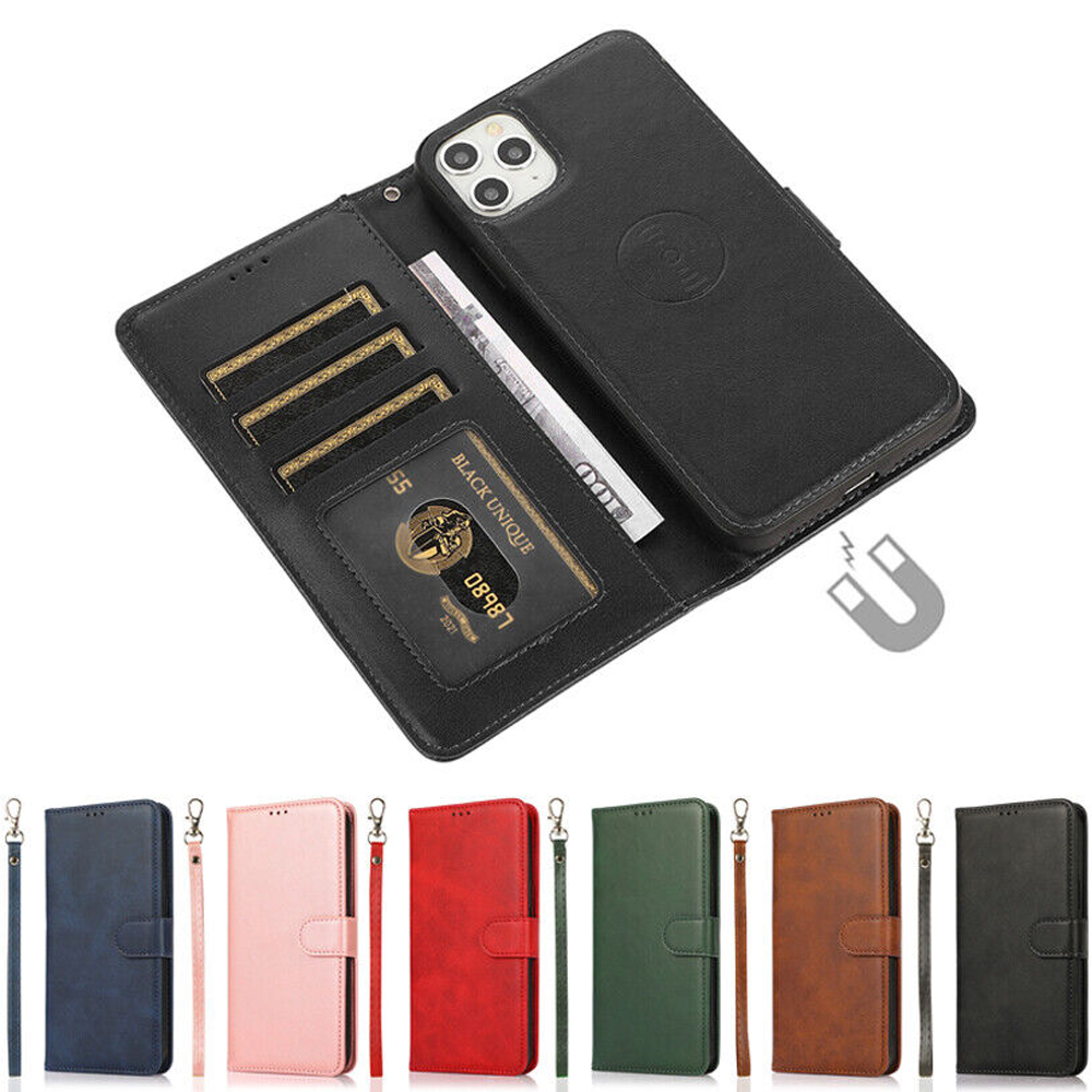 Leather Wallet Case For iPhone 15 Pro Max Plus