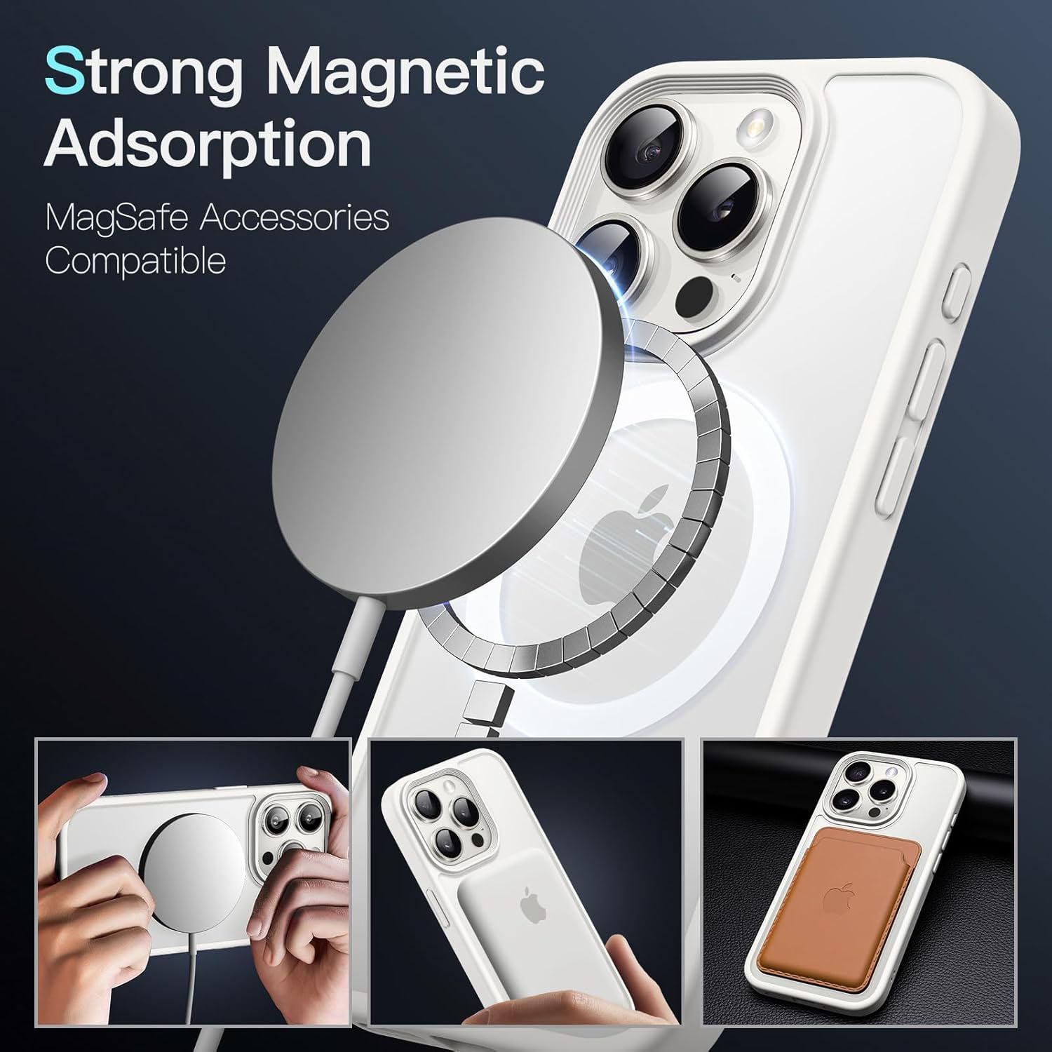 magnetic phone case for iPhone 15 Pro