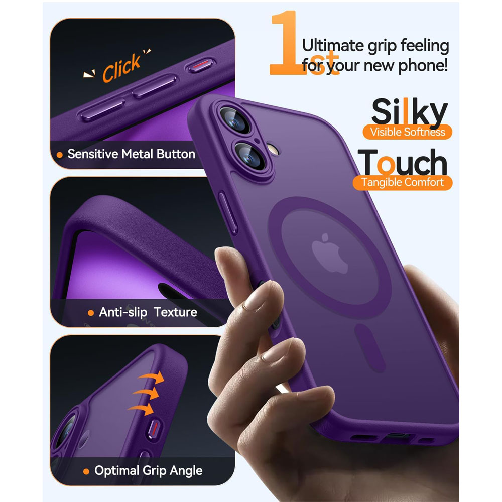 Slim Purple Case for iPhone 16