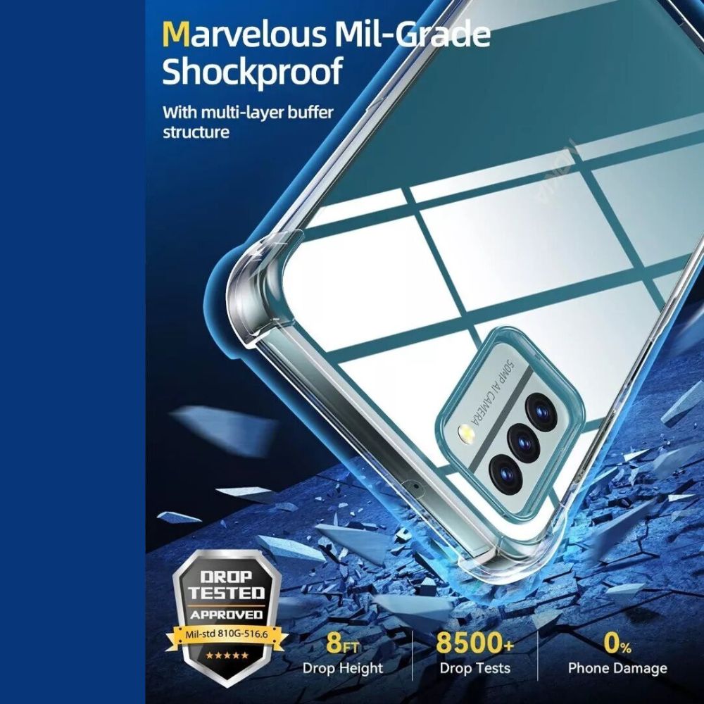 Shockproof transparent cover for Nokia G42 5G