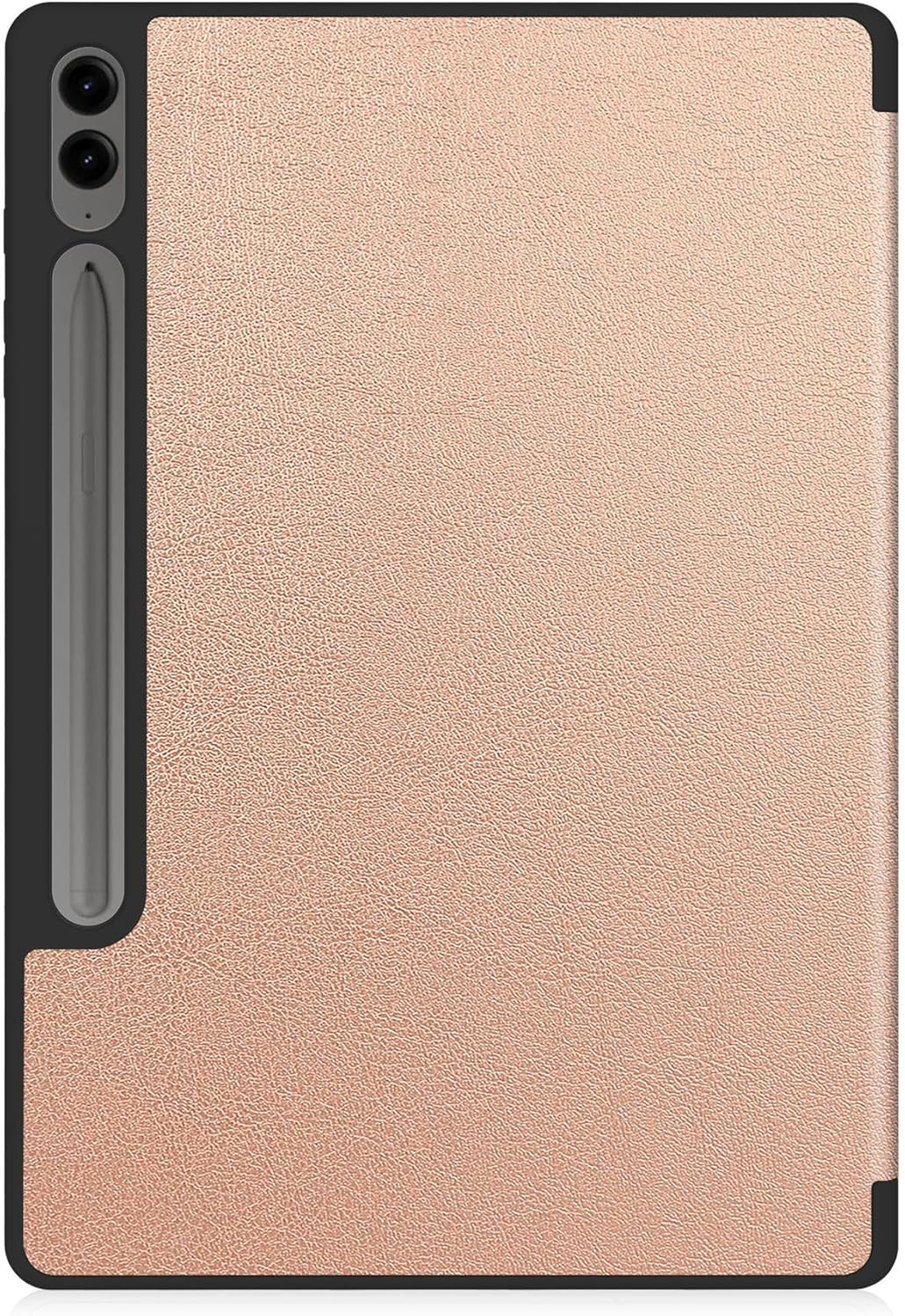 Samsung Galaxy S10 Ultra tablet case in elegant rose design with smart book stand feature.