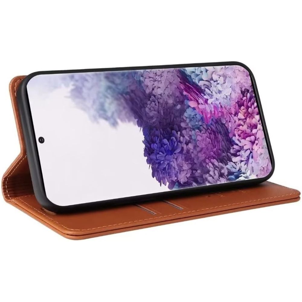 iPhone 16 Stand Leather Case