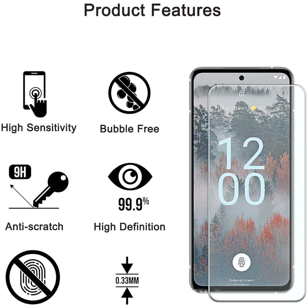 Scratch resistant screen protector Nokia X30