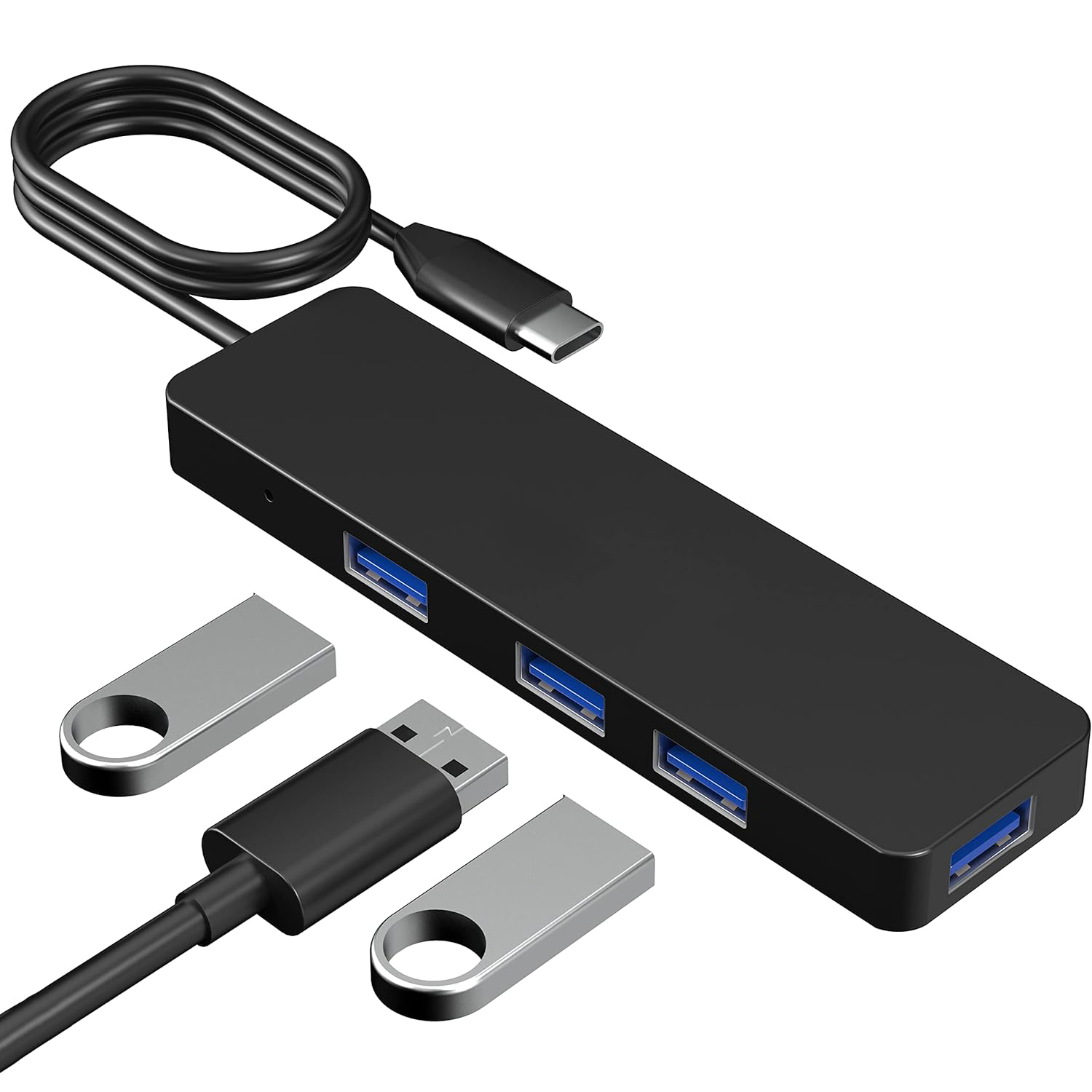 Type-C to 4-Port USB Hub Adapter