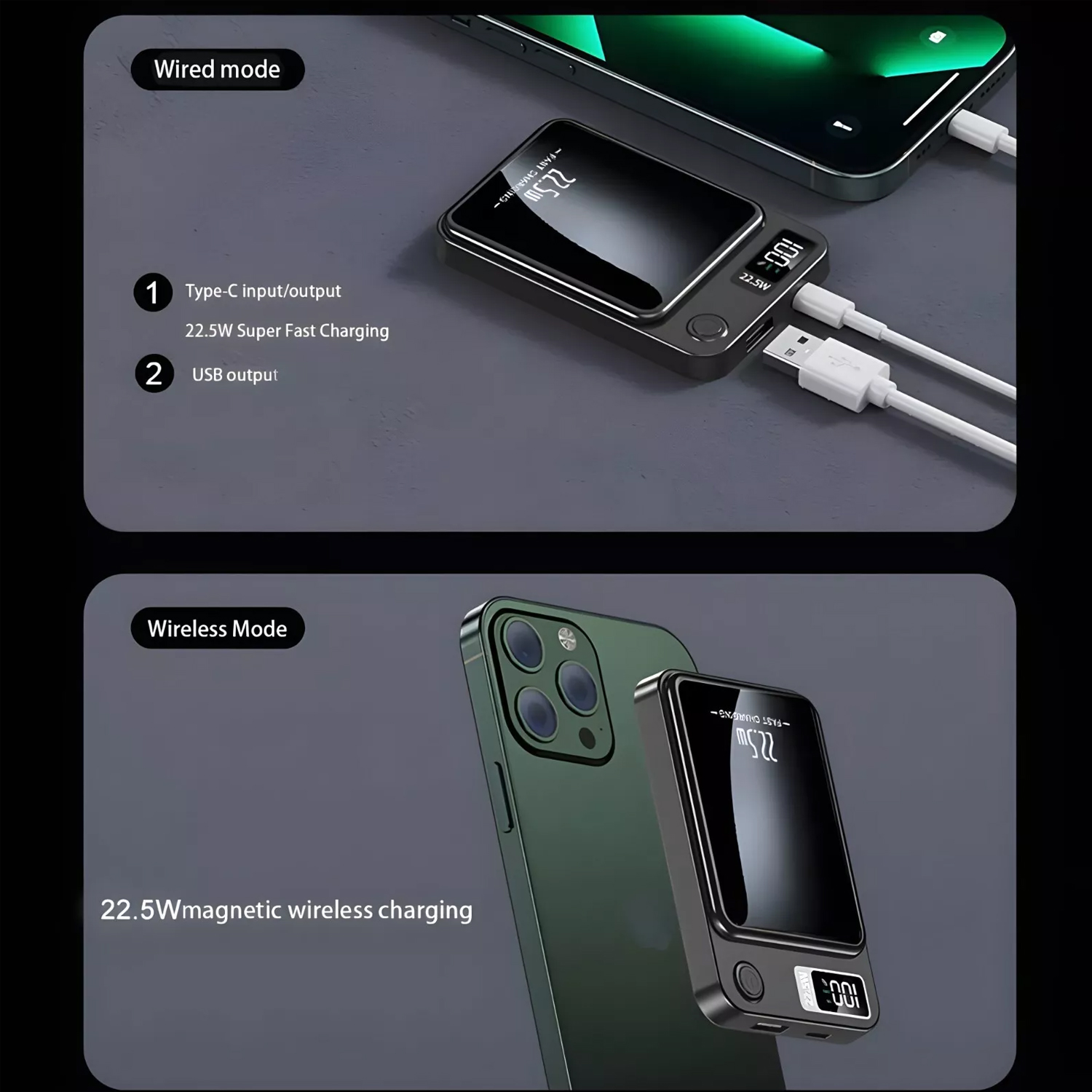 USB & Type-C OutPut Ports