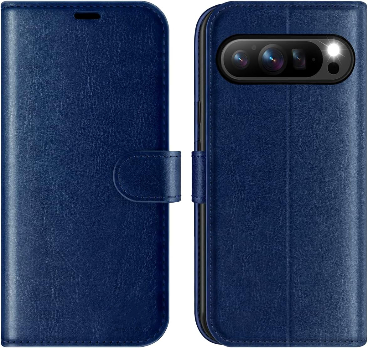 Blue wallet case for Pixel 9