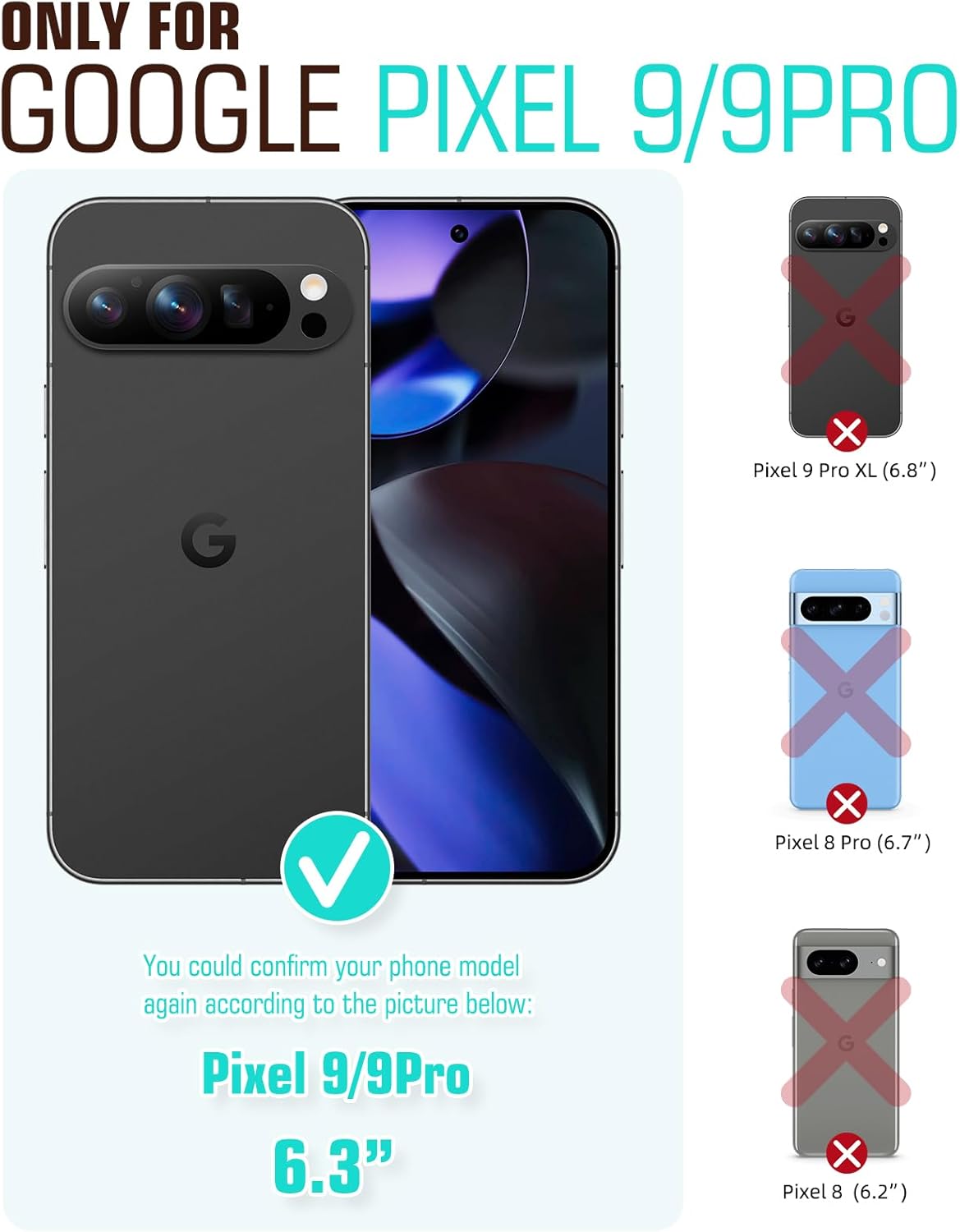 Wallet Case For google Pixel 9 And Google Pixel 9 Pro