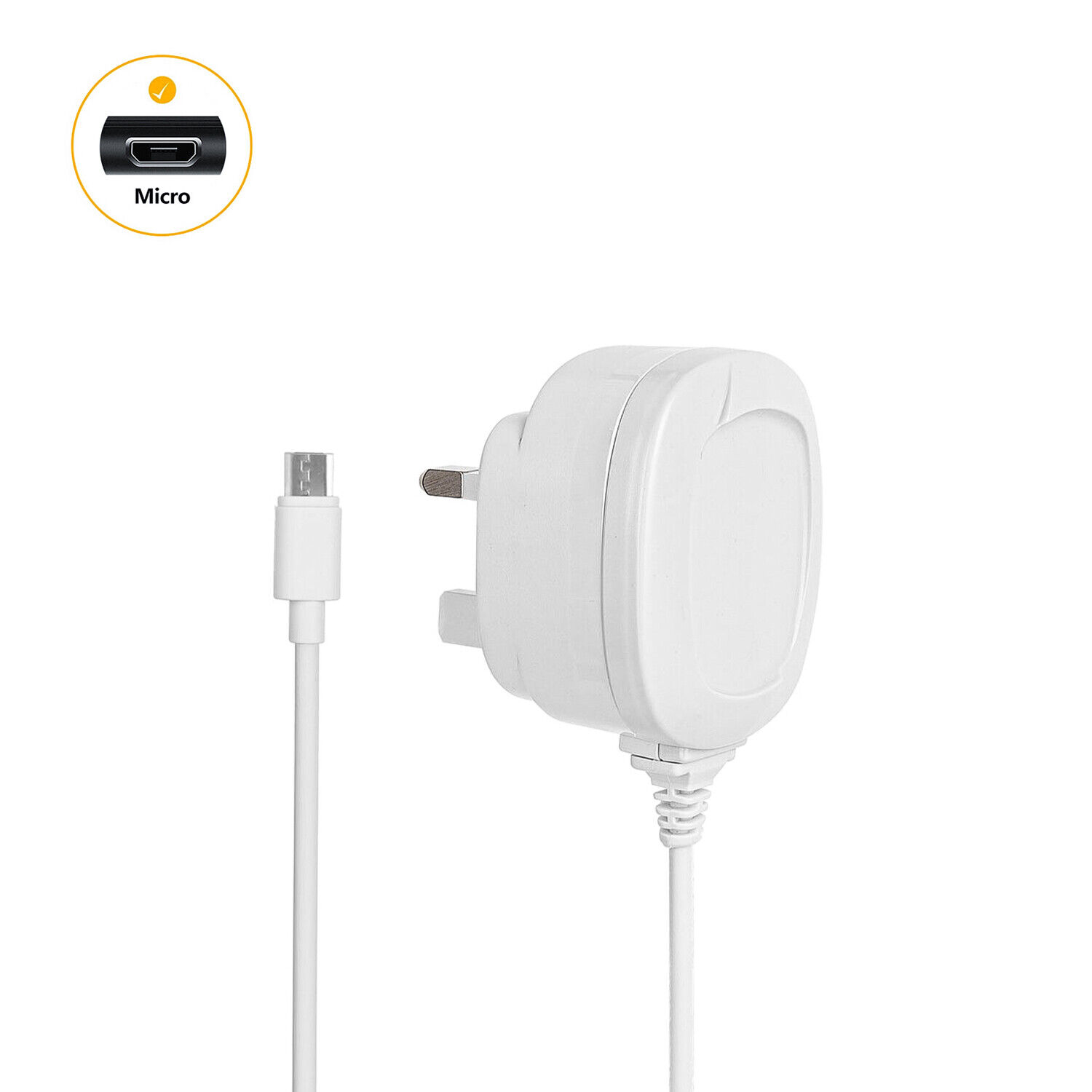 White 3 pin charger