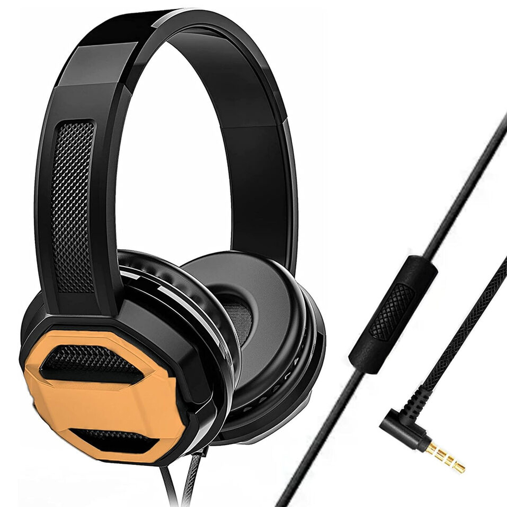 Wired Gold Headphones