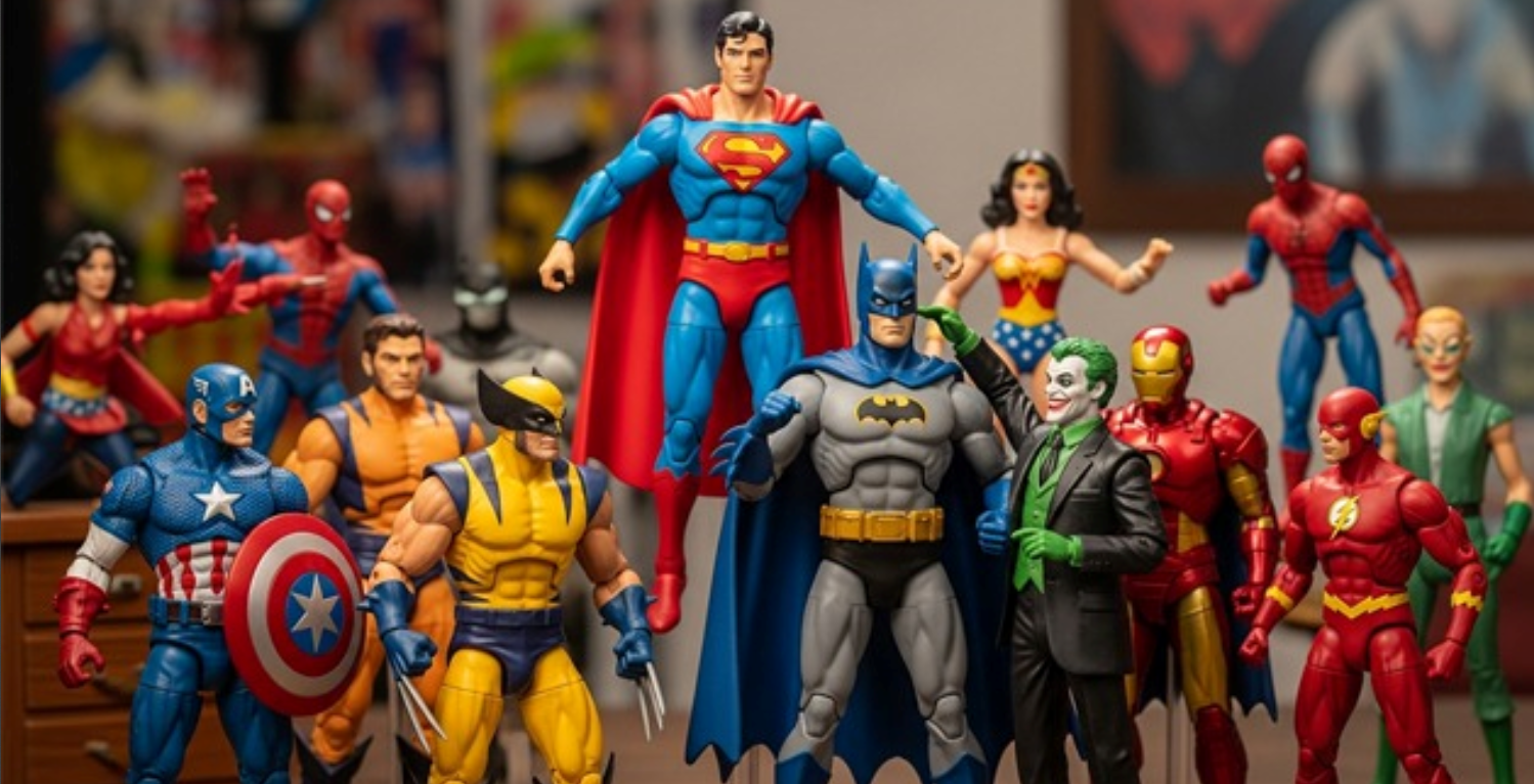 Marvel and DC retro action figures UK collectors