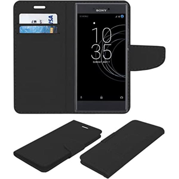 Sony Xperia R1 Plus black wallet case