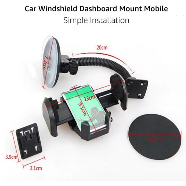 windshield mount cell phone holder